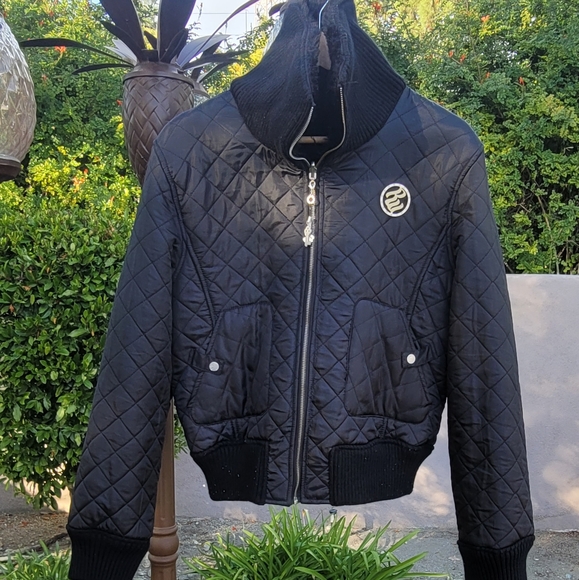 Vtg Rocawear Quilted Faux Fur Reversible Jacket - Picture 6 of 12